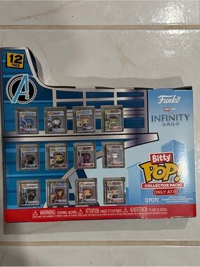 Funko Avengers Mini Figure Display Panel in Blue and Red Accents